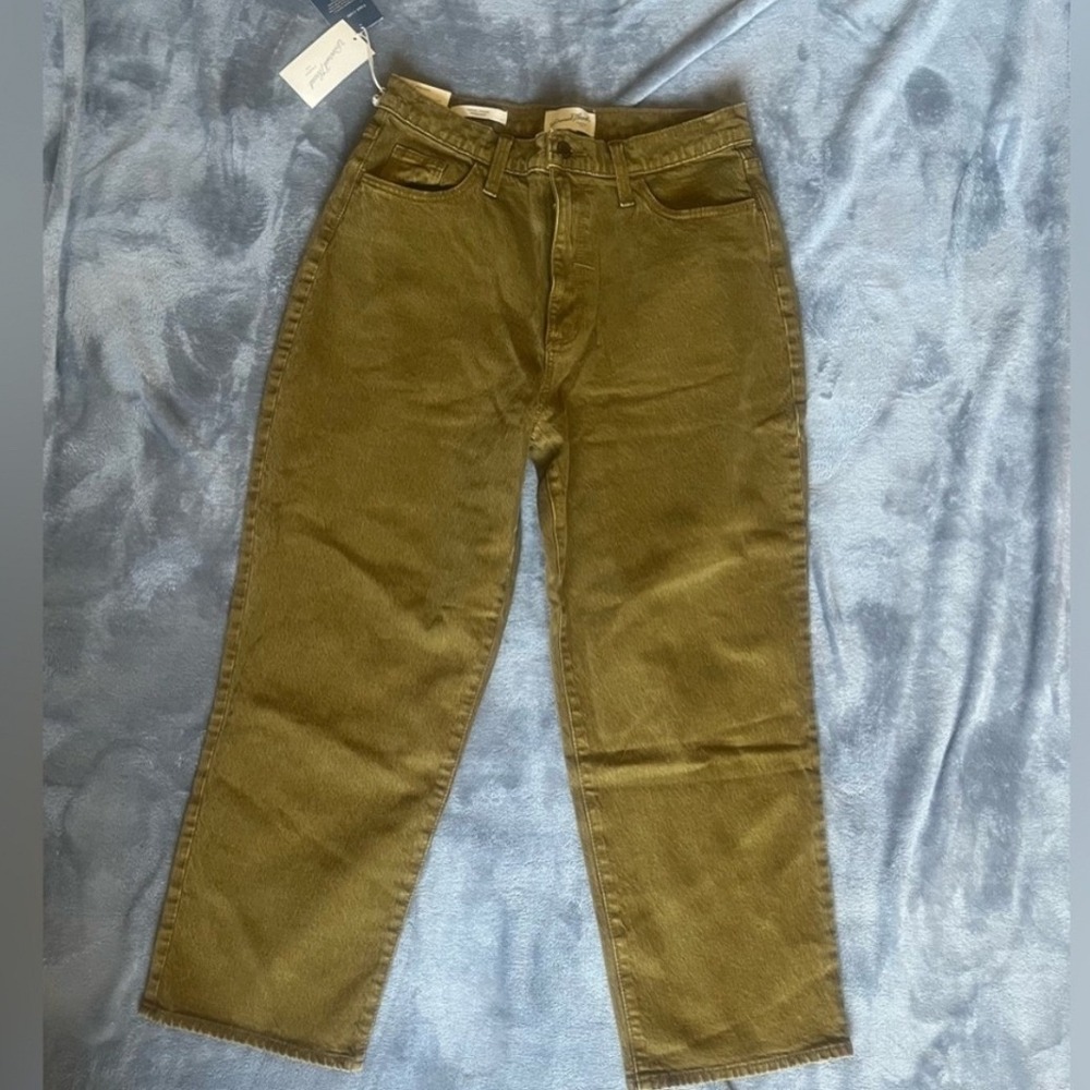 Universal‎ Thread Womens Size 8 Olive Green Vintage Straight Jeans NWT Stretch